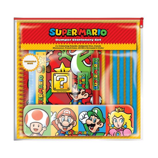 Picture of Pyramid Nintendo: Super Mario - Core Colour Block Bumper Stationery Set (SR74118)