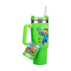 Picture of Paladone: Minecraft - Green 900ml Multiway Travel Cup Straw (PP14600MCF)