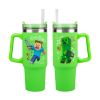 Picture of Paladone: Minecraft - Green 900ml Multiway Travel Cup Straw (PP14600MCF)