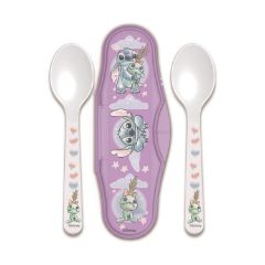 Picture of Stor: Stitch Cuddle Me - Toddler 2 Pcs PP Traveling Spoons (10966)