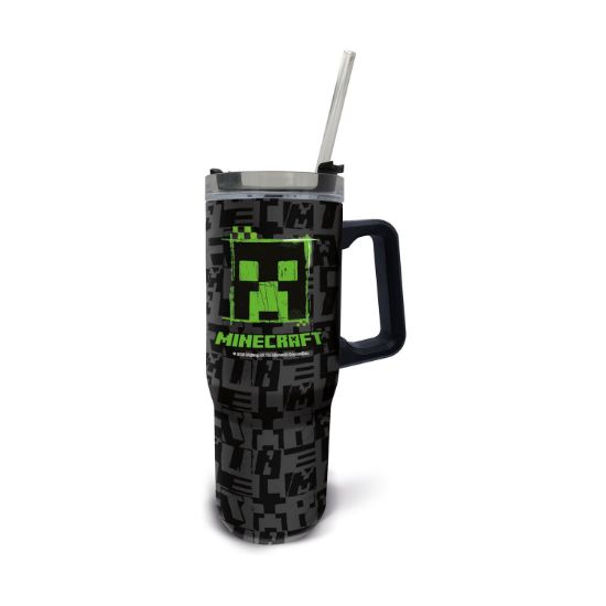 Picture of Stor: Minecraft Squared Pattern - Young Adult DW XL Insulated Stainless Steel  Rambler Mug  (75643)