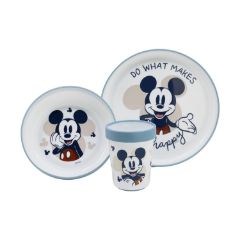 Picture of Stor: Mickey Mouse Full Of Smile - Baby Non Slip 3 Pcs Bicolor Premium Set In Gift Box (10495)