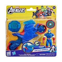 Picture of Hasbro Marvel Avengers: Epic World of Action - Captain America Shield-Shot Cycle Vehicle 4" Figure (G0889)