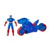 Picture of Hasbro Marvel Avengers: Epic World of Action - Captain America Shield-Shot Cycle Vehicle 4" Figure (G0889)