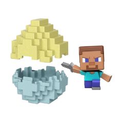 Picture of Mattel Minecraft: Mini Mode Steve Spawn Egg (JFB62)