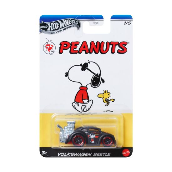 Picture of Mattel Hot Wheels: Silver Series Peanuts 75th - Volkswagen Beetle Vehicle (JCB81)