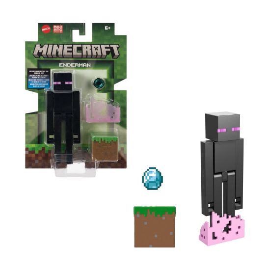 Picture of Mattel Minecraft: Enderman Figure (JCN37)