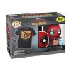 Picture of Funko Pop! & Tees (Adult): Deadpool & Wolverine - Deadpool & Wolverine Best Bubs Bobble-Head Vinyl Figure and T-Shirt (M)