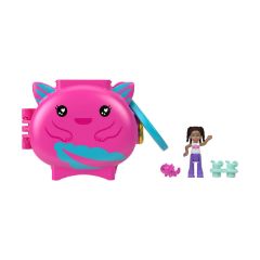 Picture of Mattel Polly Pocket Mini: Pet Connects - Axolotl Compact Playset (HXX22)