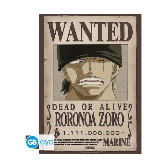 Picture of Abysse One Piece - Wanted Zoro Wano Poster Chibi (52x38cm) (GBYDCO624)