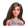 Picture of Mattel Barbie: Fashionistas #234 - Brown Hair with Metallic Purple Dress Doll (HYT92)