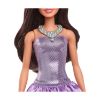 Picture of Mattel Barbie: Fashionistas #234 - Brown Hair with Metallic Purple Dress Doll (HYT92)