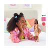 Picture of Mattel Barbie: Fashionistas #233 - Brown Hair with Orange Floral Dress Dark Skin Doll (HYT91)