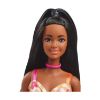 Picture of Mattel Barbie: Fashionistas #233 - Brown Hair with Orange Floral Dress Dark Skin Doll (HYT91)