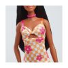 Picture of Mattel Barbie: Fashionistas #233 - Brown Hair with Orange Floral Dress Dark Skin Doll (HYT91)