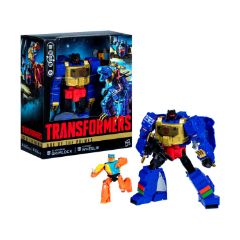 Picture of Hasbro Fans Transformers: Age of Primes Leader Class - G2 Universe Grimlock & Autobot Wheelie 2-Pack Action Figures (19cm) (G0487)