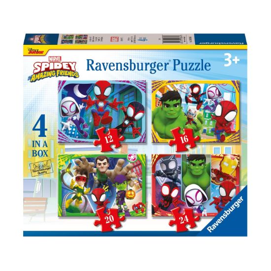 Picture of Ravensburger Marvel Puzzle: Spidey and his Amazing Friends - It's Spidey Time! (4in1) (12001064)