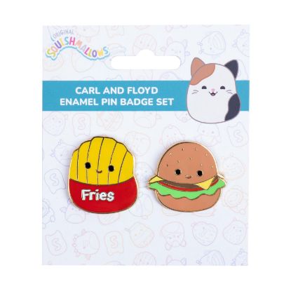 Picture of Fizz Squishmallows - Carl & Floyd Pin Badges x 2 CDU (350154)