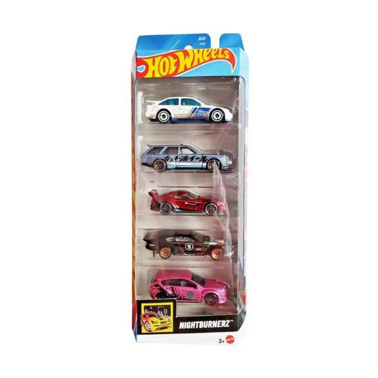 Picture of Mattel Hot Wheels - Nightburnerz (Set Of 5) (JBJ87)