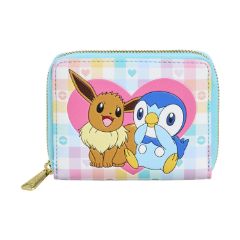 Picture of Loungefly Pokemon: Piplup And Eevee Friends Zip Arround Wallet (PMWA0153)