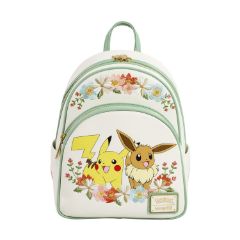 Picture of Loungefly Pokemon: Pikachu & Eevee Floral Mini Backpack (PMBK0284)
