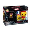 Picture of Funko Pop! Tees (Adult): Marvel - Holiday Iron Man (Glows in the Dark) Vinyl Figure & T-Shirt (XL)