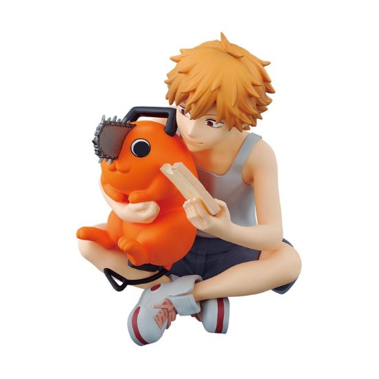 Picture of Banpresto Chainsaw Man: Break Time Collection - Denji & Pochita Statue (7cm) (89929)