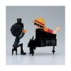 Picture of Banpresto World Collectable Figure Log Stories: One Piece - Monkey D.Luffy & Brook Statue (8cm) (29640)