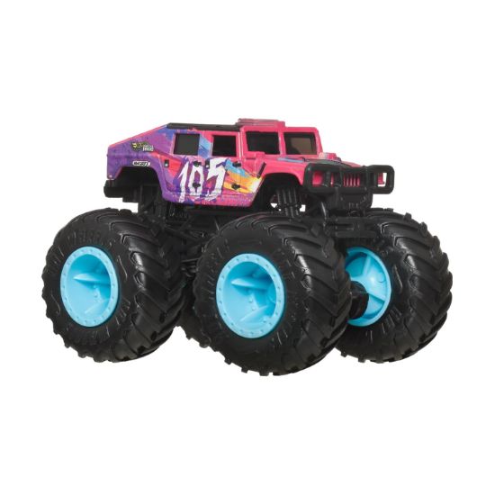 Picture of Mattel Hot Wheels Monster Trucks: Crash Legends - Humvee 4-CT Fastback 2025 Die-Cast Vehicle (JCD77)