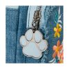 Picture of Loungefly Disney: Dogs & Cats Faux Denim Fringe Mini Backpack(WDBK4022)