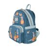 Picture of Loungefly Disney: Dogs & Cats Faux Denim Fringe Mini Backpack(WDBK4022)