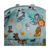Picture of Loungefly Disney: Dogs & Cats Faux Denim Fringe Mini Backpack(WDBK4022)