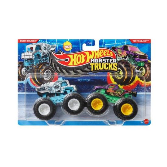 Picture of Mattel Hot Wheels Monster Trucks: Demolition Doubles - Bionic Bruiser VS Test Subject (JCC68)