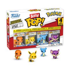 Picture of Funko Bitty Pop! 4-Pack: Pokemon - Charmander, Jolteon, Larpas, Rattata Vinyl Figures
