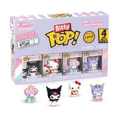 Picture of Funko Bitty Pop! 4-Pack: Hello Kitty and Friends - Kuromi, Hello Kitty, My Melody Vinyl Figures
