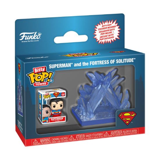 Picture of Funko Bitty Pop! Towns: Superman - Superman and The Fortress of Solitude Vinyl Figures