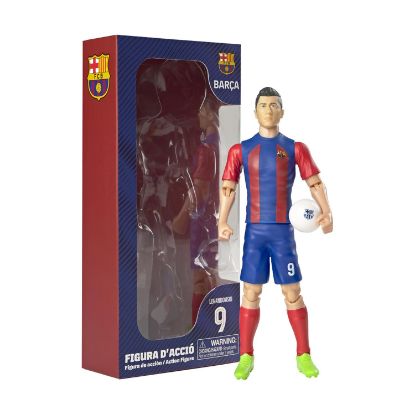 Picture of Banbo Toys: Fc Barcelona Soccer - Robert Lewandowski Action Figure (20cm) (83569)