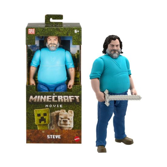 Picture of Mattel Minecraft Movie: Steve Big Figure (JGG67)