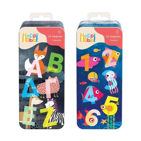 Picture of AS Company: Happihobbi Magnet Tin Γράμματα & Αριθμοί, Assortment Of 2 (1029-64070)