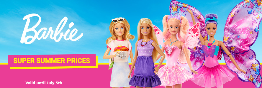 Find Here Barbie products with Summer Prices