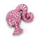 Picture of Carat Shop Barbie - Sparkly Silhouette Enamel Pin Badge (BMPB0002)