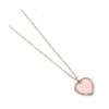 Picture of Carat Shop Barbie - Pink Enamel Heart Pendant Necklace with Crystal (BMN00003)