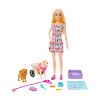 Picture of Mattel Barbie®: You Can Be Anything - Doll with Puppies and Pet Wheelchair Playset (HTK37)
