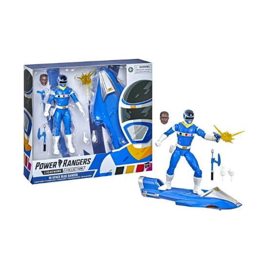 Picture of Hasbro Fans - Power Rangers: Lightning Collection - In Space Blue Ranger & Galaxy Glider Deluxe Action Figure (Excl.) (F5398)