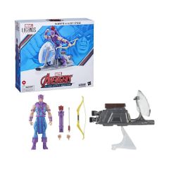 Picture of Hasbro Fans Marvel Avengers: Legends Series (60th Anniversary) - Beyond Earth's Mightiest - Hawkeye with Sky-Cycle Action Figure & Vehicle (Excl.) (F7063)