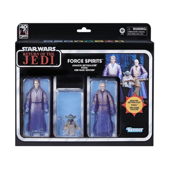 Picture of Hasbro Fans Black Series: Disney Star Wars Return of the Jedi Force Spirits - Anakin Skywalker / Yoda / Obi-Wan Kenobi Figures (15cm)  (F6998)