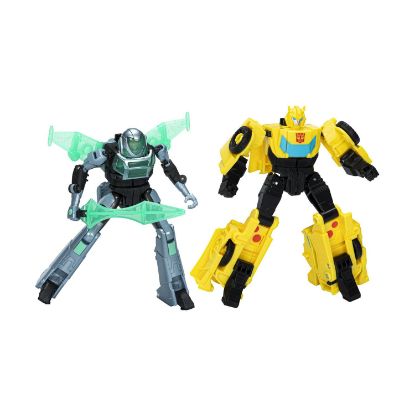 Picture of Hasbro Transformers Earthspark: Cyber-Combiner - Bumblebee & Mo Malto Action Figures (F8439)