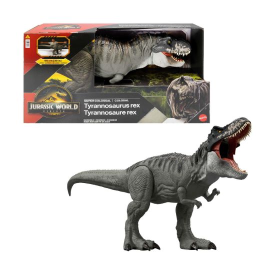 Picture of Mattel Jurassic World: Movie Line Rebirth - Super Colossal T-Rex (JGB52)