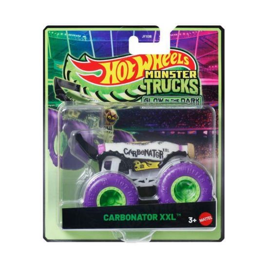 Picture of Mattel Hot Wheels: Monster Trucks Glow In The Dark - Carbonator XXL Vehicle (JFX17)