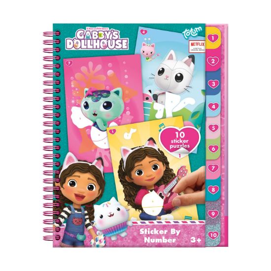 Picture of Totum Gabby's Dollhouse - Sticker By Number Book (TT421028)
